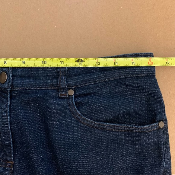 Eileen Fisher ~Organic Cotton Ankle Boyfriend  with Rivets Jeans - Picture 7 of 8
